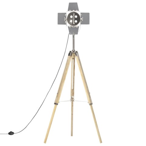 LAMPA PODŁOGOWA NA TRÓJNOGU DREWNO MANGO 140CM