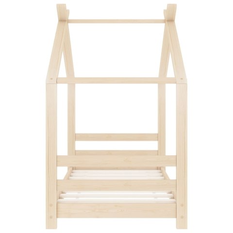 RAMA ŁÓŻKA DZIECIĘCEGO DREWNO SOSNOWE 70X140CM