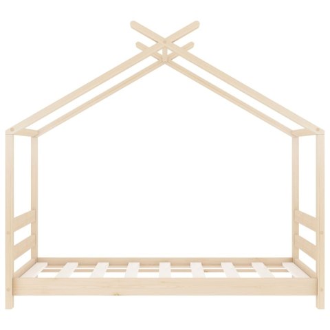 RAMA ŁÓŻKA DZIECIĘCEGO DREWNO SOSNOWE 70X140CM