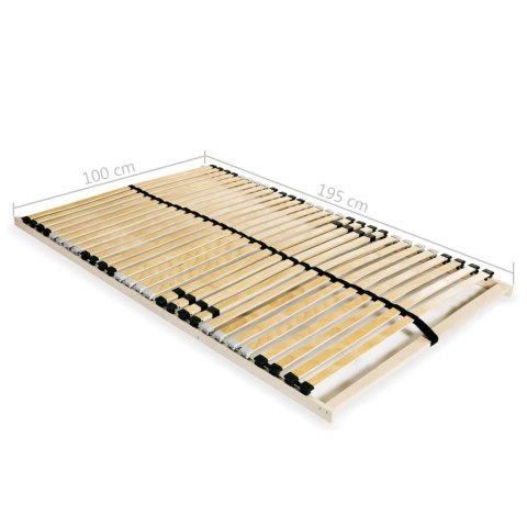 STELAŻ DO ŁÓŻKA Z 28 LISTWAMI 7 STREF 100X200CM