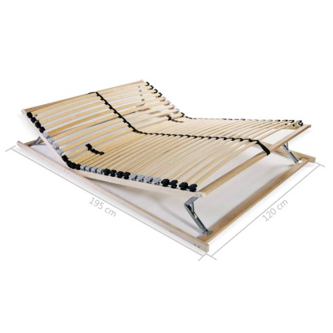 STELAŻ DO ŁÓŻKA Z 28 LISTWAMI 7 STREF 120X200CM