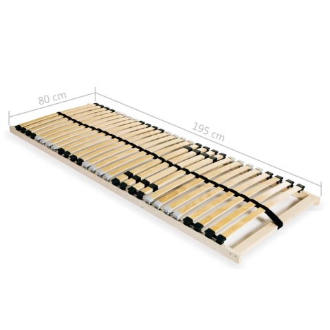 STELAŻ DO ŁÓŻKA Z 28 LISTWAMI 7 STREF 80X200CM