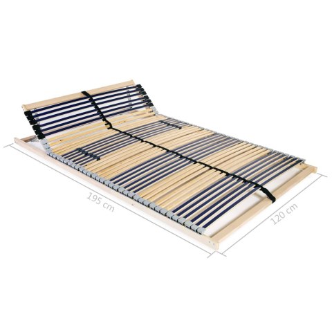 STELAŻ DO ŁÓŻKA Z 42 LISTWAMI 7 STREF 120X200CM
