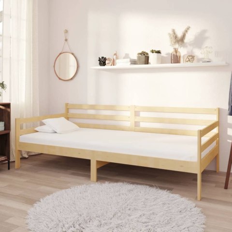 ŁÓŻKO DZIENNE Z MATERACEM 90X200CM DREWNO SOSNOWE