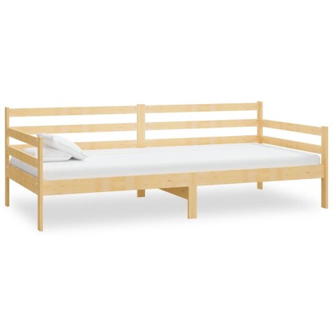 ŁÓŻKO DZIENNE Z MATERACEM 90X200CM DREWNO SOSNOWE