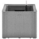 PODWYŻSZONA DONICA Z SYSTEMEM PODLEWANIA SZARA 100X43X33CM