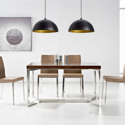 PÓŁOKRĄGŁE LAMPY SUFITOWE 2 SZT REGULOWANA DŁUGOŚĆ CZARNE