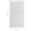 DRZWI ŻALUZJOWE DREWNO SOSNOWE BIAŁE 99,3X39,4CM