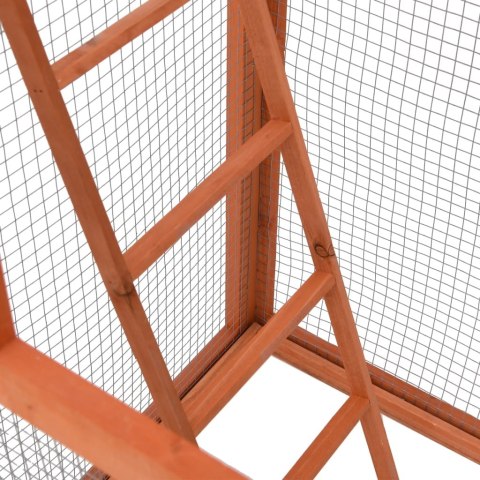 KLATKA DLA PTAKÓW 68X62X166CM DREWNO JODŁOWE