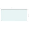 PANEL OCHRONNY DO KUCHNI BIAŁY 90X40CM SZKŁO HARTOWANE