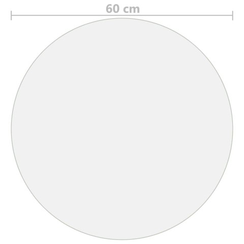 MATA OCHRONNA NA STÓŁ MATOWA Ø 60CM 2MM PVC