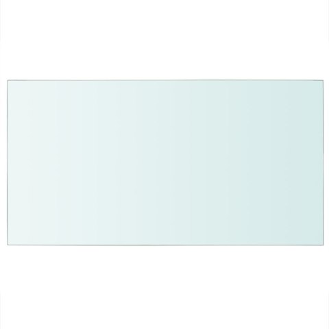 PÓŁKI 2 SZT PANEL Z PRZEZROCZYSTEGO SZKŁA 40X25CM
