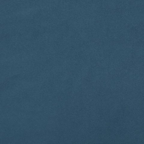ŁÓŻKO KONTYNENTALNE CIEMNONIEBIESKA 90X190CM OBITE AKSAMITEM