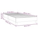 ŁÓŻKO KONTYNENTALNE CIEMNONIEBIESKA 90X190CM OBITE AKSAMITEM