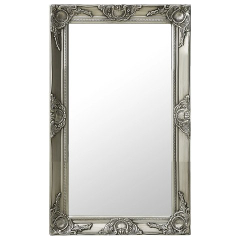 LUSTRO ŚCIENNE W STYLU BAROKOWYM 50X80CM SREBRNE