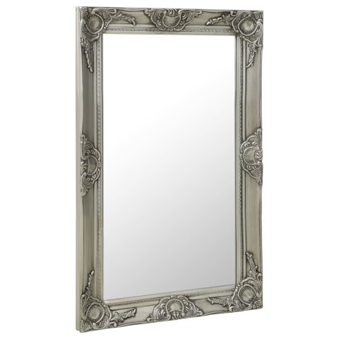 LUSTRO ŚCIENNE W STYLU BAROKOWYM 50X80CM SREBRNE