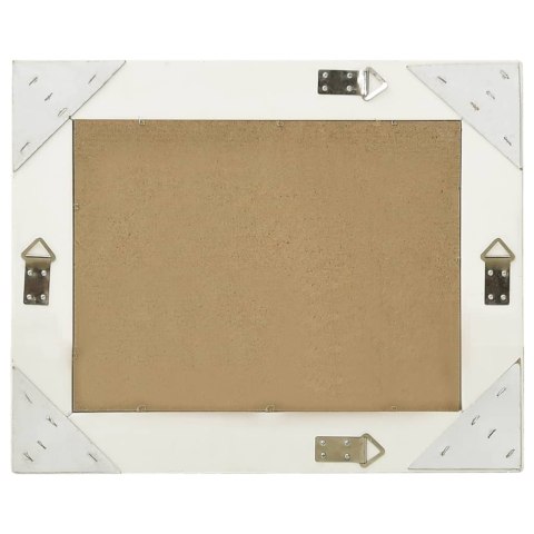 LUSTRO ŚCIENNE W STYLU BAROKOWYM 50X40CM BIAŁE