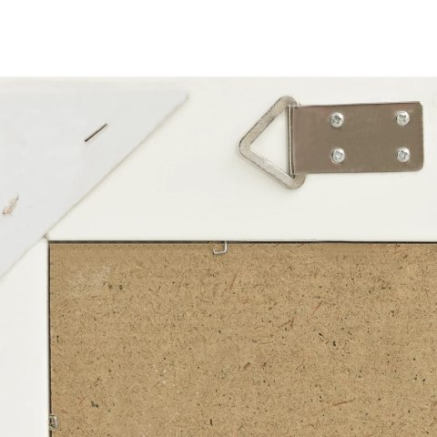 LUSTRO ŚCIENNE W STYLU BAROKOWYM 50X40CM BIAŁE