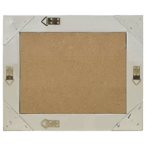 LUSTRO ŚCIENNE W STYLU BAROKOWYM 50X40CM SREBRNE