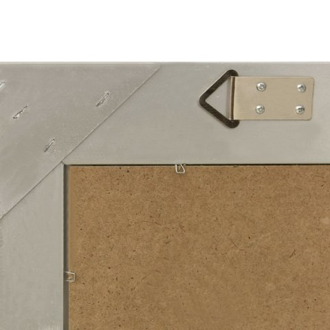 LUSTRO ŚCIENNE W STYLU BAROKOWYM 50X40CM SREBRNE