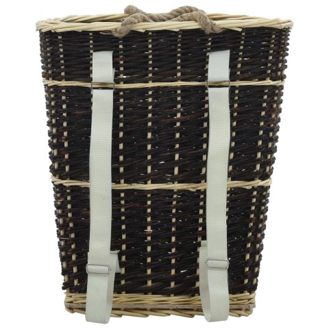 PLECAK NA DREWNO OPAŁOWE 50X44X58CM NATURALNA WIKLINA