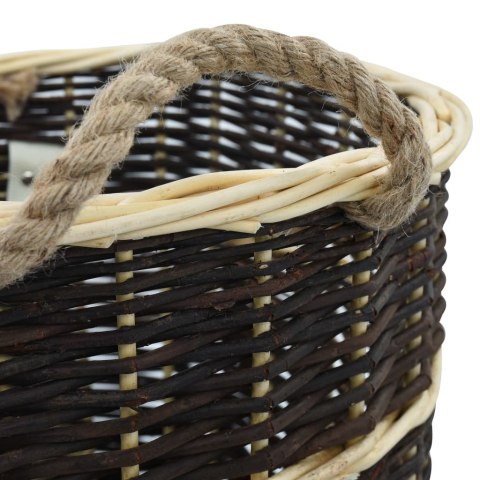 PLECAK NA DREWNO OPAŁOWE 50X44X58CM NATURALNA WIKLINA