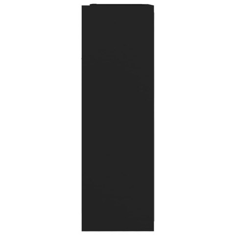 SZAFKA Z LUSTREM CZARNA 62,5X20,5X64CM