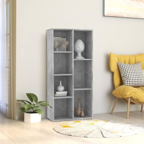 REGAŁ NA KSIĄŻKI BETONOWA SZAROŚĆ 50X25X106CM