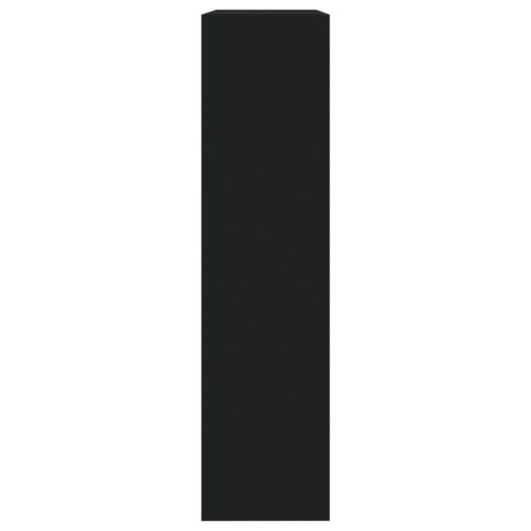 SZAFKA NA BUTY Z LUSTREM I 2 SZUFLADAMI CZARNA 63X17X67CM