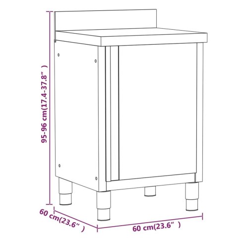 SZAFKI GASTRONOMICZNE 3 SZT STAL NIERDZEWNA