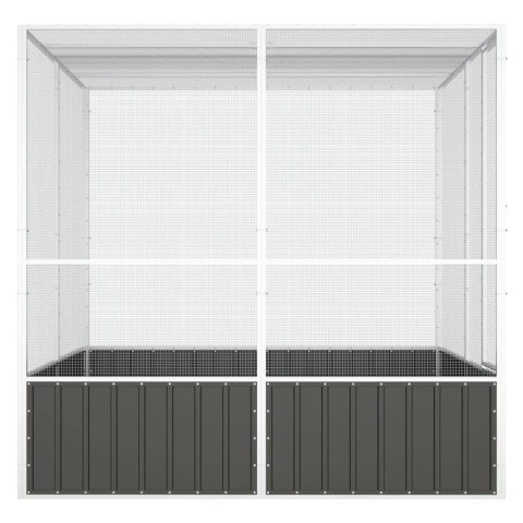 WOLIERA KLATKA DLA PTAKÓW UNIWERSALNA 213x217x211 STAL GALWANIZOWANA