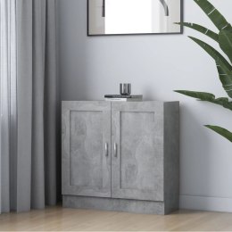 SZAFKA NA KSIĄŻKI SZAROŚĆ BETONU 82,5X30,5X80CM PŁYTA