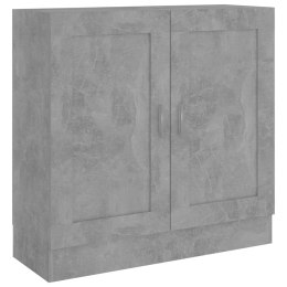 SZAFKA NA KSIĄŻKI SZAROŚĆ BETONU 82,5X30,5X80CM PŁYTA