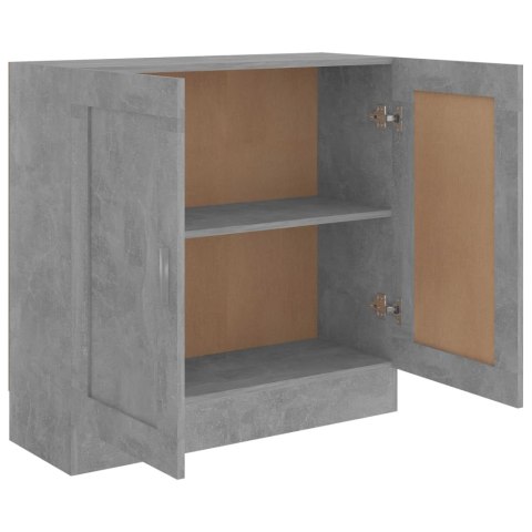 SZAFKA NA KSIĄŻKI SZAROŚĆ BETONU 82,5X30,5X80CM PŁYTA
