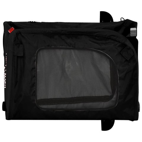 PRZYCZEPKA ROWEROWA DLA ZWIERZĄT PSA KOTA CZARNA TKANINA OXFORD I ŻELAZO