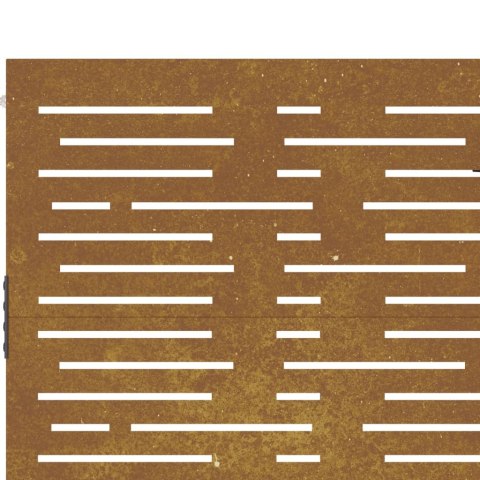 FURTKA OGRODOWA 85X125CM MOTYW PROSTOKĄTÓW STAL KORTENOWSKA