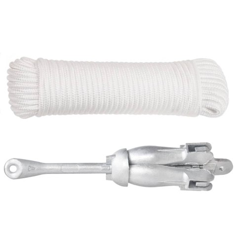 SKŁADANA KOTWICA Z LINĄ 8KG ŻELIWO CIĄGLIWE