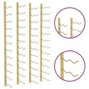 UCHWYTY ŚCIENNE NA 24 BUTELKI WINA 2 SZT ZŁOTE ŻELAZNE