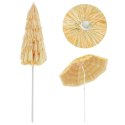 PARASOL PLAŻOWY W STYLU HAWAJSKIM NATURALNY 180CM