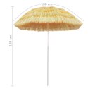 PARASOL PLAŻOWY W STYLU HAWAJSKIM NATURALNY 180CM
