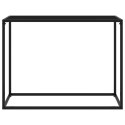 STOLIK KONSOLOWY CZARNY 100X35X75CM SZKŁO HARTOWANE