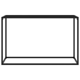 STOLIK KONSOLOWY CZARNY 120X35X75CM SZKŁO