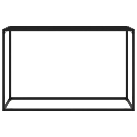 STOLIK KONSOLOWY CZARNY 120X35X75CM SZKŁO