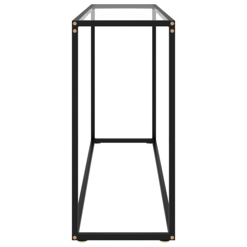 STOLIK KONSOLOWY PRZEZROCZYSTY 120X35X75CM SZKŁO HARTOWANE