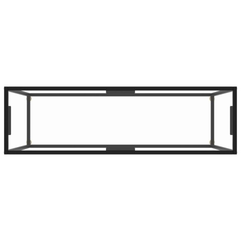 STOLIK KONSOLOWY PRZEZROCZYSTY 120X35X75CM SZKŁO HARTOWANE