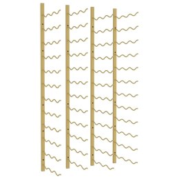 UCHWYTY ŚCIENNE NA 36 BUTELEK WINA 2 SZT ZŁOTE ŻELAZNE