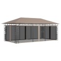 ALTANA OGRODOWA Z MOSKITIERĄ 6X3X2,73M TAUPE 180G/M²