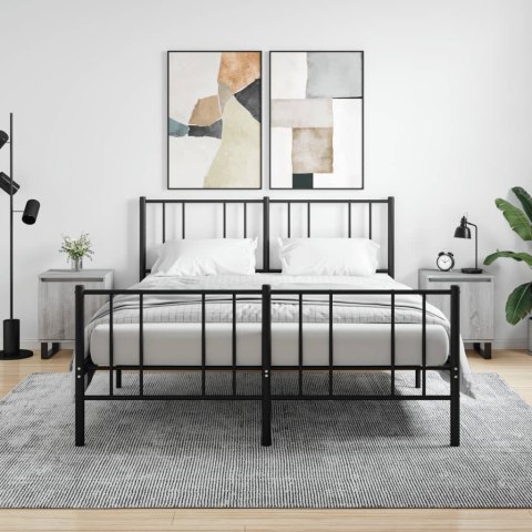 SZAFKI NOCNE 2 SZT SZARY DĄB SONOMA 40X30X50CM