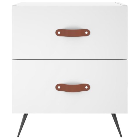 SZAFKI NOCNE 2 SZT BIAŁE 40X35X47,5CM