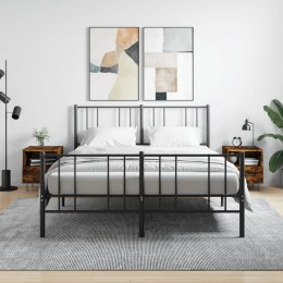 SZAFKI NOCNE 2 SZT. PRZYDYMIONY DĄB 40X35X47,5CM